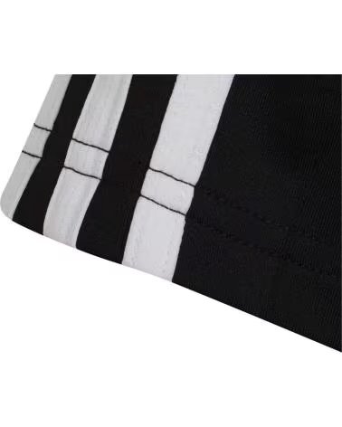 ADIDAS T-SHIRT A MANICHE CORTE CON STRISCE LATERALI NEGRO