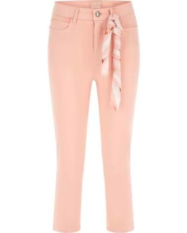 GUESS PANTALÓN W3GA91W93CEG6L1 CON CINTURÓN ROSA