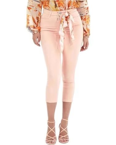 GUESS PANTALÓN W3GA91W93CEG6L1 CON CINTURÓN ROSA