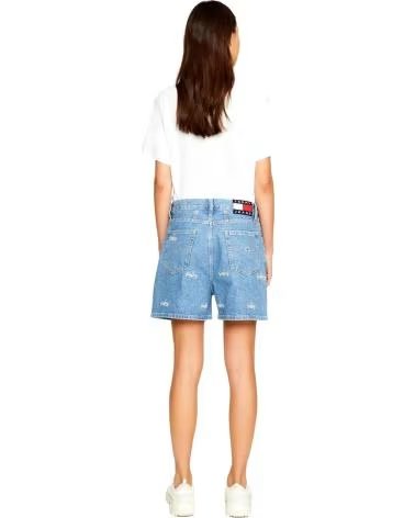 TOMMY JEANS SHORT EN JEAN AVEC LOGO IMPRIMÉ AZUL
