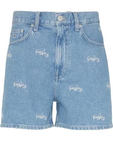 TOMMY JEANS SHORT EN JEAN AVEC LOGO IMPRIMÉ AZUL