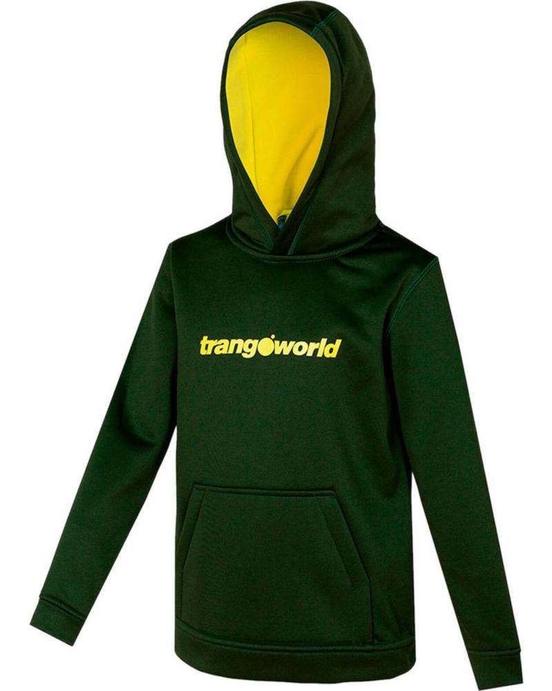 TRANGOWORLD SUDADERA CON CAPUCHA TRANGOWORL PC005486-51M VERDE