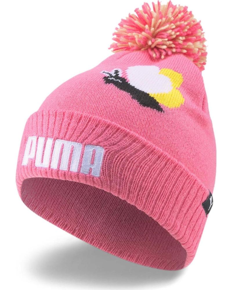 PUMA GORRO CON POMPON 024073-02 ROSA
