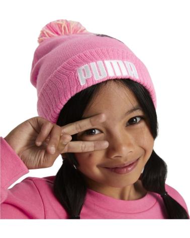 PUMA GORRO CON POMPON 024073-02 ROSA