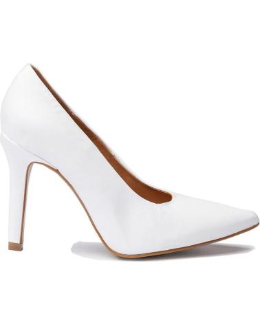 Zapatos de tacón de Mujer EVA MAÑAS SALON FIESTA PIEL 1494 BLANCO