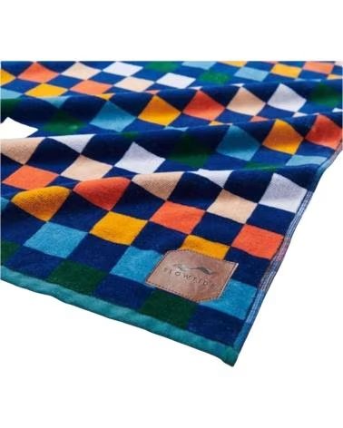 SLOWTIDE TOALHA SLOWTIDE STOW003 ESTAMPA XADREZ AZUL