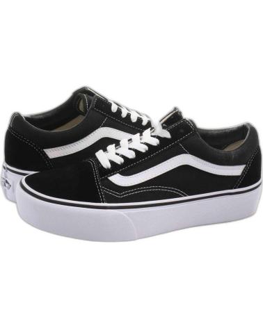 VANS OFF THE WALL ZAPATILLAS VANS OLD SKOOL PLATFORM NEGRO