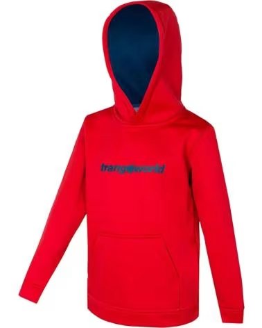 TRANGOWORLD FELPA CON CAPPUCCIO PC005486-51N ROJO