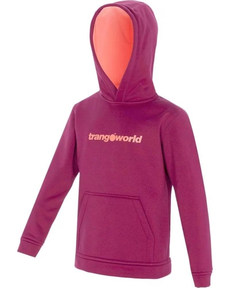 TRANGOWORLD FELPA CON CAPPUCCIO PC005486-5GH ROSA