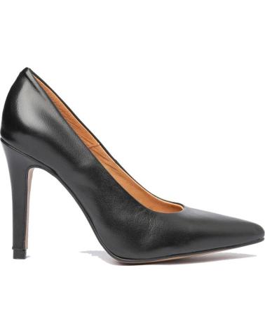Zapatos de tacón de Mujer EVA MAÑAS SALON PIEL 1494 NEGRO