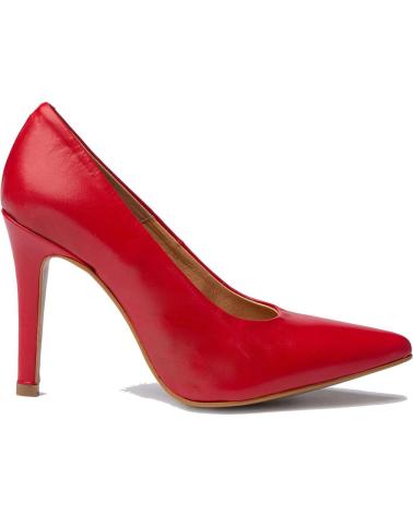Zapatos de tacón de Mujer EVA MAÑAS SALON FIESTA PIEL 1494 ROJO