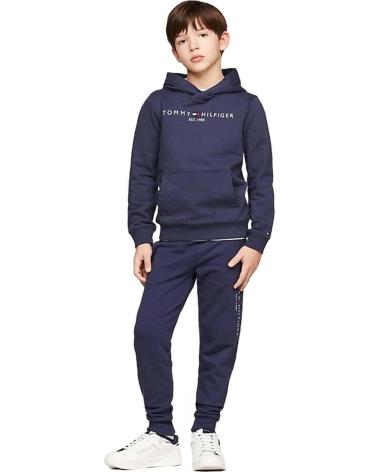 TOMMY HILFIGER SUDADERA CON CAPUCHA ESTAMPADA EST 1985 AZUL