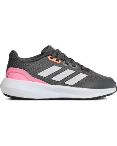 Sneaker für Damen und Mädchen ADIDAS RUN FALCON 3 LACE GRIS-BLANCO