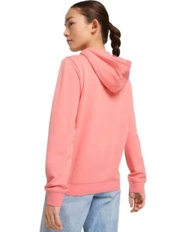 PUMA FELPA CON CAPPUCCIO E LOGO FRONTALE ROSA