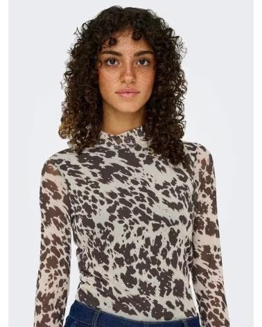 ONLY TOP ONLY ERICA DE MANGA LARGA GRIS