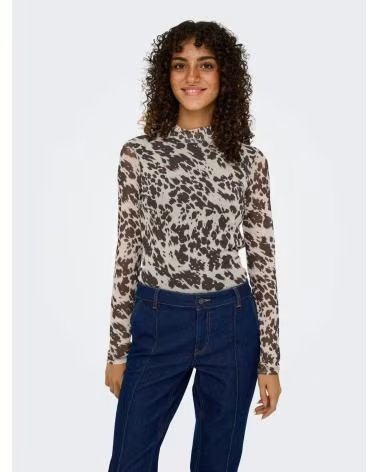 ONLY TOP ONLY ERICA DE MANGA LARGA GRIS