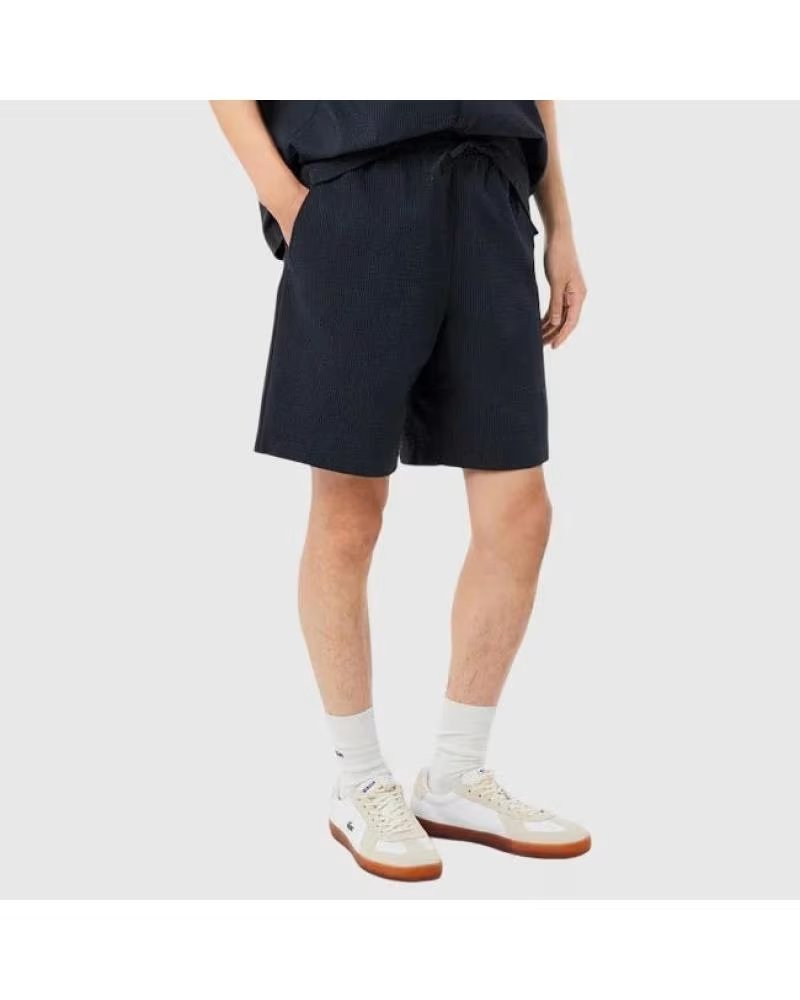LACOSTE PANTALON CORTO GH1977-4CI EN NEGRO PARA HOMBRE BLACKBIRD-GRAP