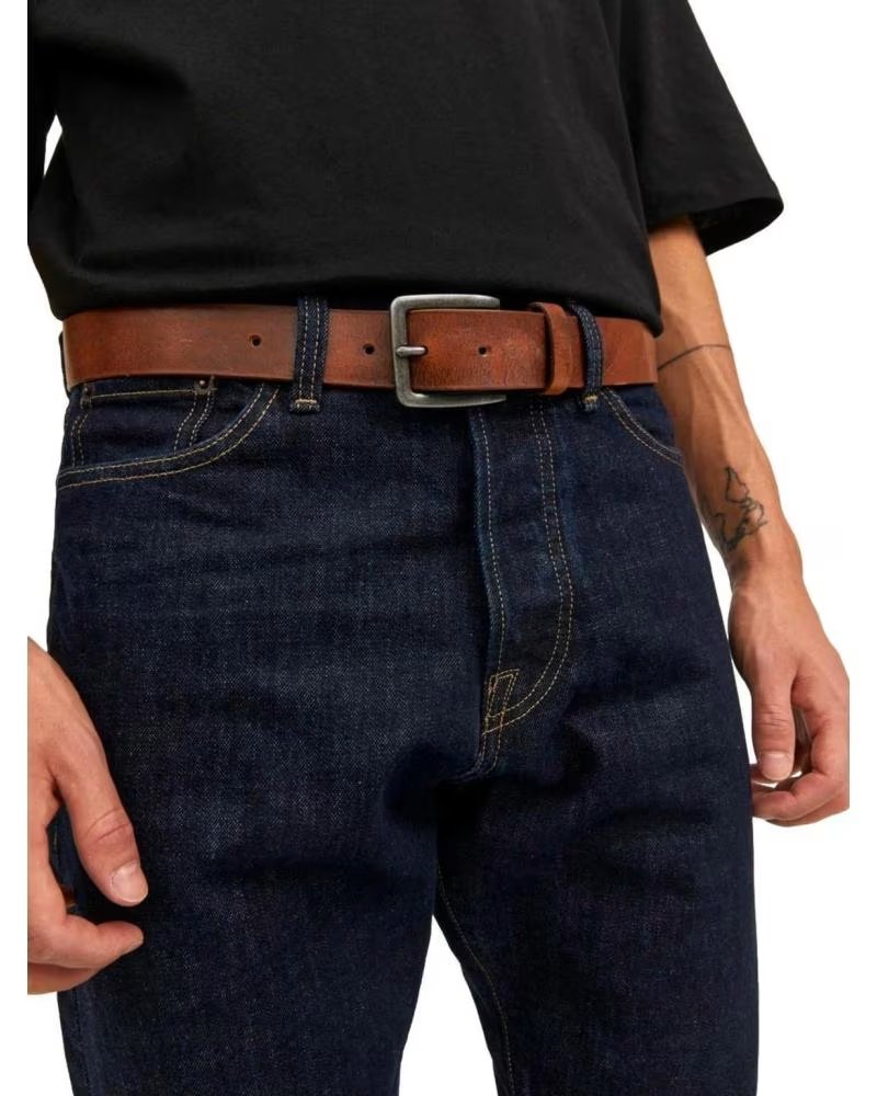 JACK AND JONES CEINTURE EN CUIR 12152757 MARRóN