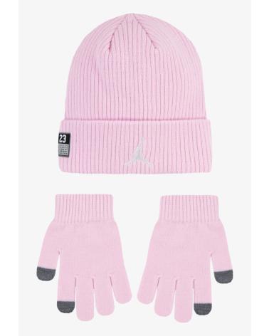 NIKE CONJUNTO JORDAN 23 JERSEY BEANIE 9A0969 ROSA OSCURO