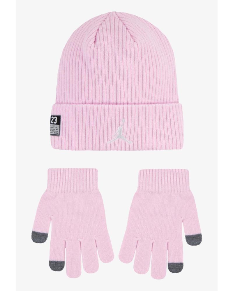 NIKE CONJUNTO JORDAN 23 JERSEY BEANIE 9A0969 ROSA OSCURO