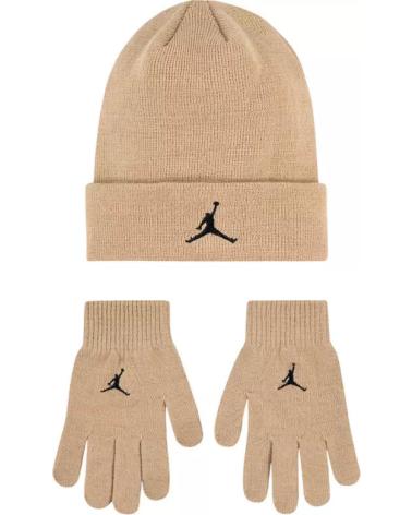 NIKE CONJUNTO JORDAN ESSENTIALS GORRO Y GUANTES BEIGE