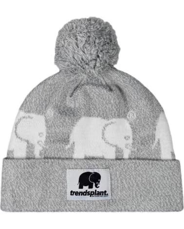 TRENDSPLANT TRENDSPLANT MÜTZE MIT BOMMEL UND ELEFANTEN-PRINT 027070USGR GRIS