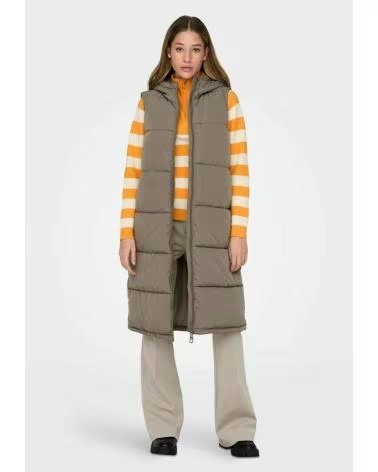 ONLY LONG QUILTED VEST ALINA 15241995 VERDE