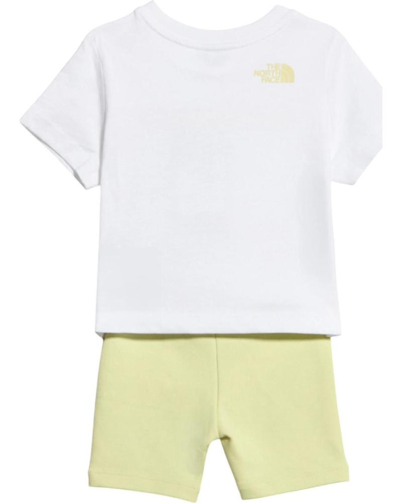 THE NORTH FACE CONJUNTO KIDS BUBBLE LOGO BLANCO