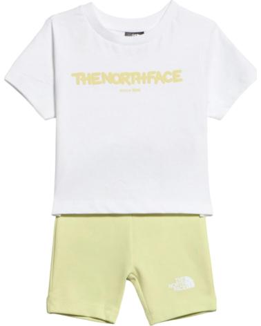 THE NORTH FACE CONJUNTO KIDS BUBBLE LOGO BLANCO