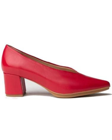 Zapatos de tacón de Mujer EVA MAÑAS SALON PIEL 1497 ROJO