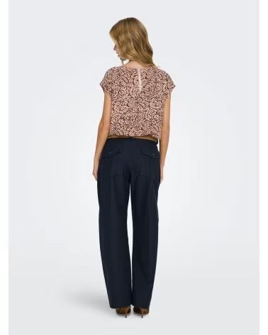 ONLY PANTALON MUJER BARREL CLAIR 15371522 AZUL MARINO