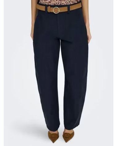 ONLY PANTALON MUJER BARREL CLAIR 15371522 AZUL MARINO