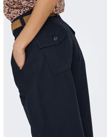 ONLY PANTALON MUJER BARREL CLAIR 15371522 AZUL MARINO