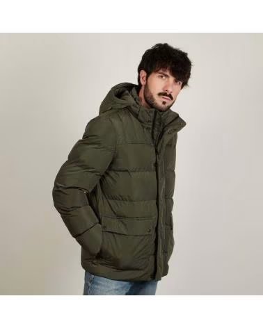 GEOX MHILSTONE HOODED PUFFER JACKET F3353
