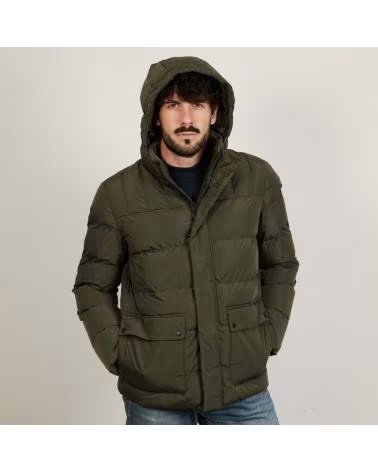 GEOX MHILSTONE HOODED PUFFER JACKET F3353