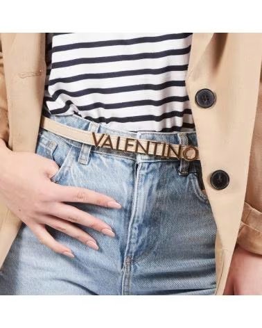 VALENTINO BAGS CINTURONES MUJER MODELO VCS6W555 COLOR BEIS BGEORO
