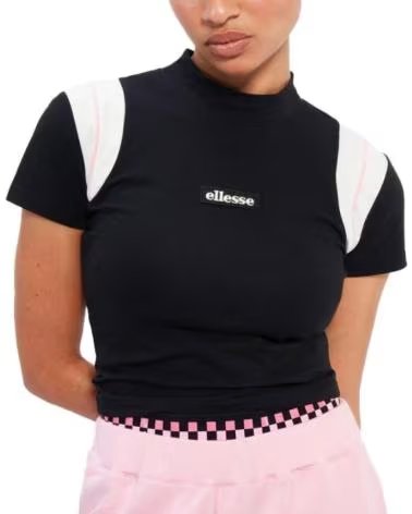 ELLESSE T-SHIRT DE MANGA CURTA MART CROP PRETO BLACK