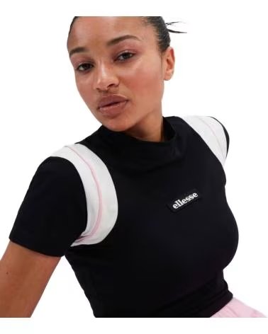 ELLESSE T-SHIRT DE MANGA CURTA MART CROP PRETO BLACK