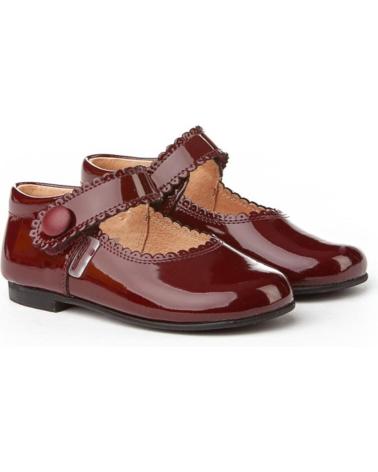 Scarpe per Bambina ANGELITOS ZAPATO MERCEDITAS PIEL 1502 BURDEOS