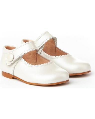 Sapatos de Menina ANGELITOS ZAPATO MERCEDITAS PIEL 1502 BEIGE