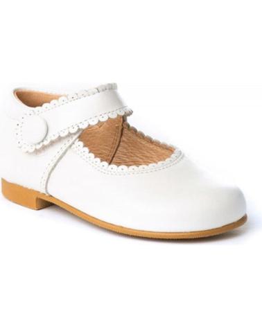 Sapatos de Menina ANGELITOS ZAPATO MERCEDITAS PIEL 1502 BLANCO