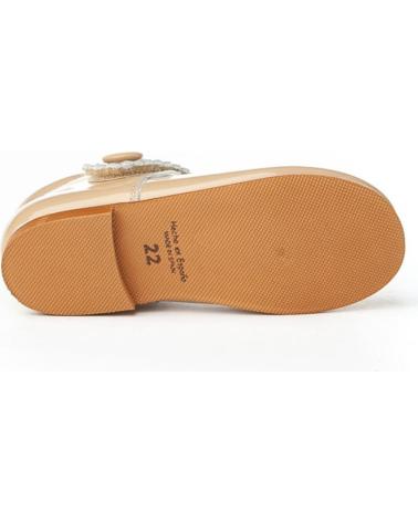 Sapatos de Menina ANGELITOS ZAPATO MERCEDITAS PIEL 1502 CAMEL