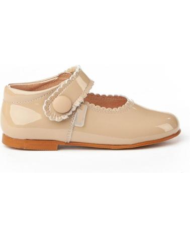 Chaussures pour Fille ANGELITOS ZAPATO MERCEDITAS PIEL 1502 CAMEL