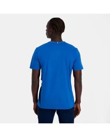 CAMISETA MANGA CORTA LE COQ SPORTIF CON LOGO AZUL