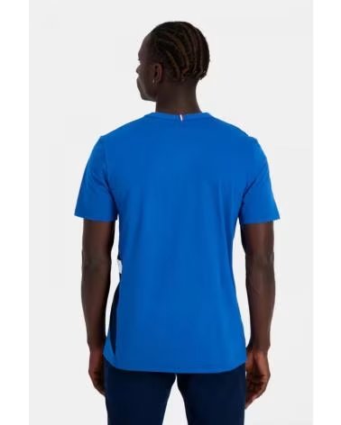 CAMISETA MANGA CORTA LE COQ SPORTIF CON LOGO AZUL