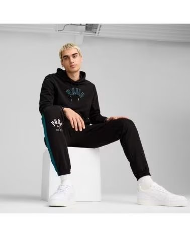 PUMA FELPA CON CAPPUCCIO CLASSICS PLAY PARIS BLACK