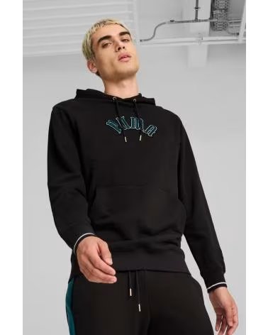 PUMA FELPA CON CAPPUCCIO CLASSICS PLAY PARIS BLACK