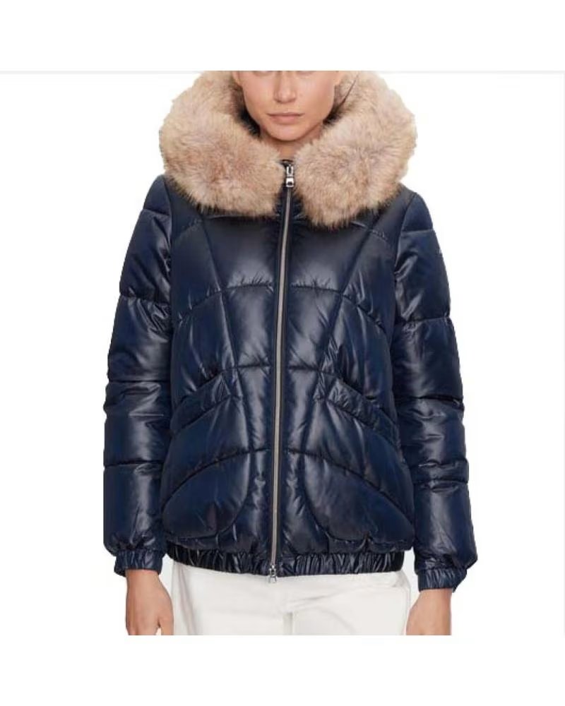 GEOX Abrigo Backsie en azul para mujer AZUL