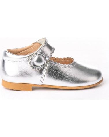 Scarpe per Bambina ANGELITOS ZAPATO MERCEDITAS PIEL 1502 PLATA