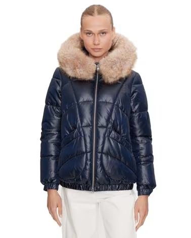GEOX Abrigo Backsie en azul para mujer AZUL